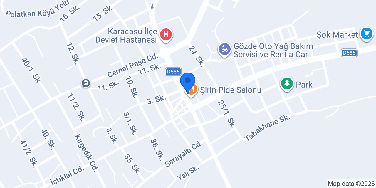 Acet Eczanesi konumu