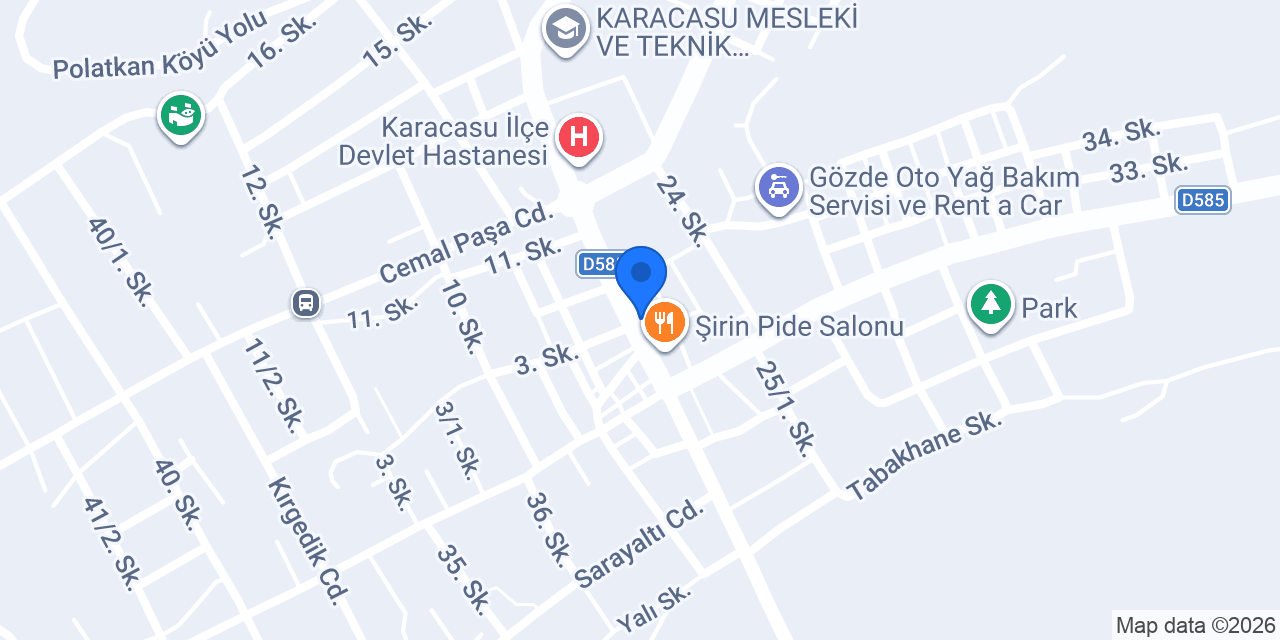 Akın Kırtasiye konumu
