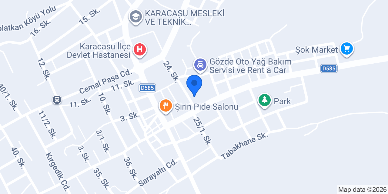 Karacasu Belediyesi konumu