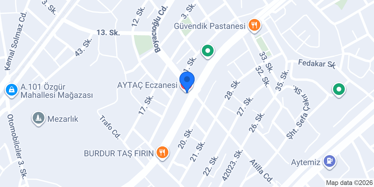 AYTAÇ Eczanesi konumu