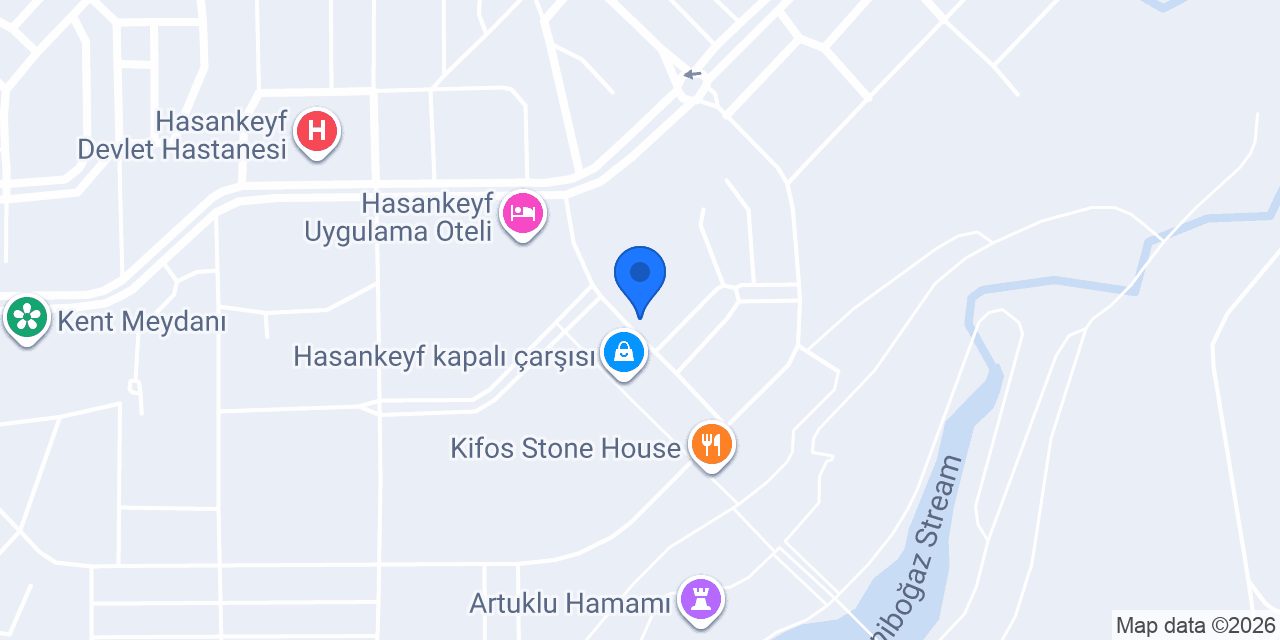 Hasankeyf Hasbahçe Otel konumu