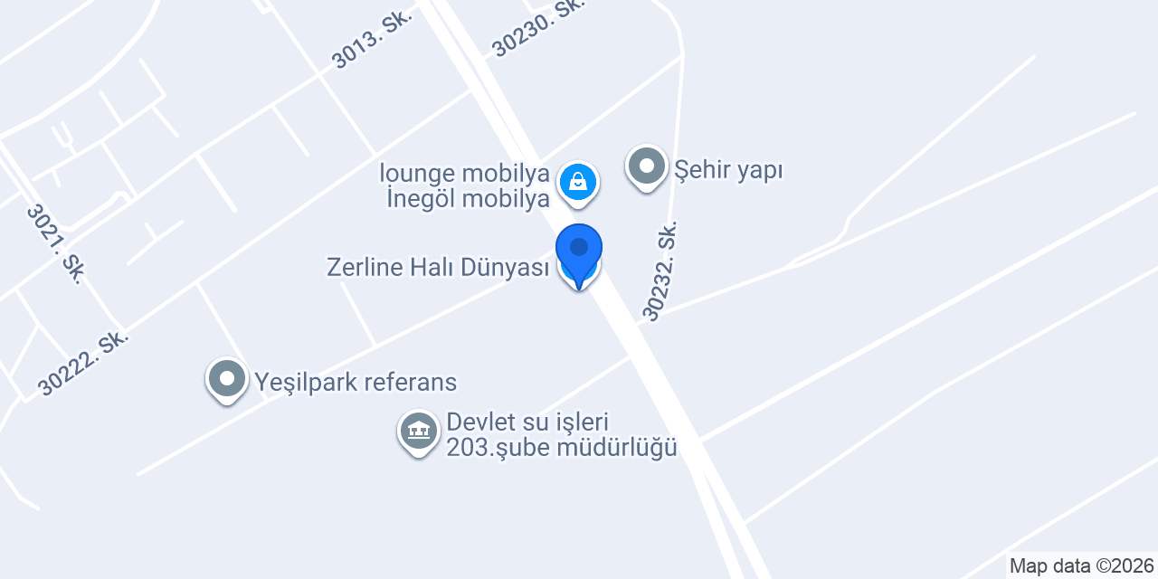 Zerline Halı Dünyası konumu