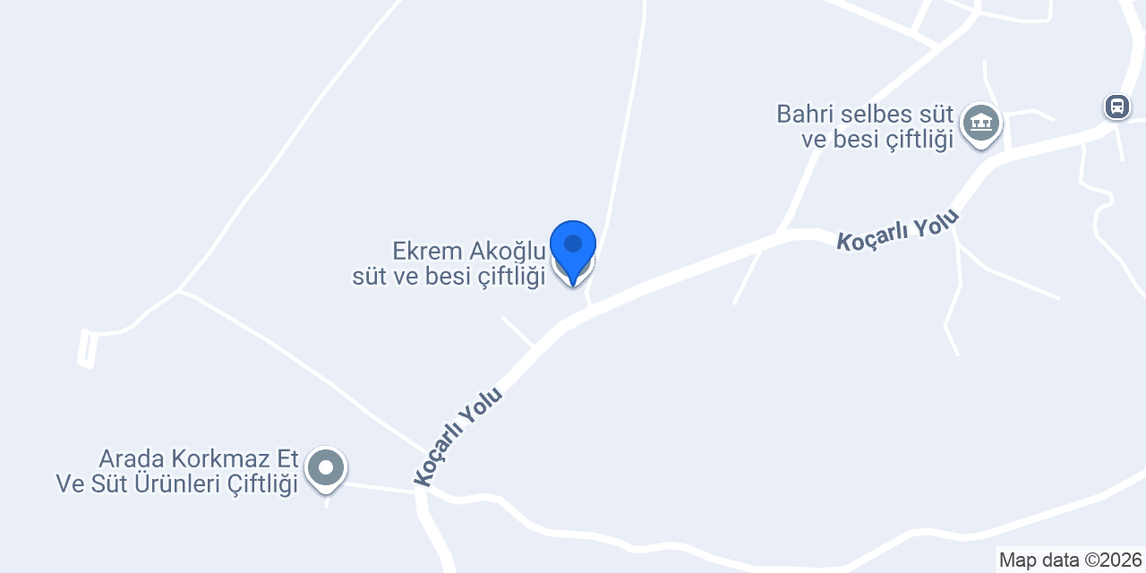 Ekrem Akoğlu süt ve besi çiftliği konumu