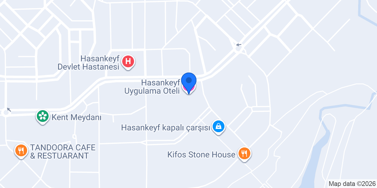 Hasankeyf Uygulama Oteli konumu
