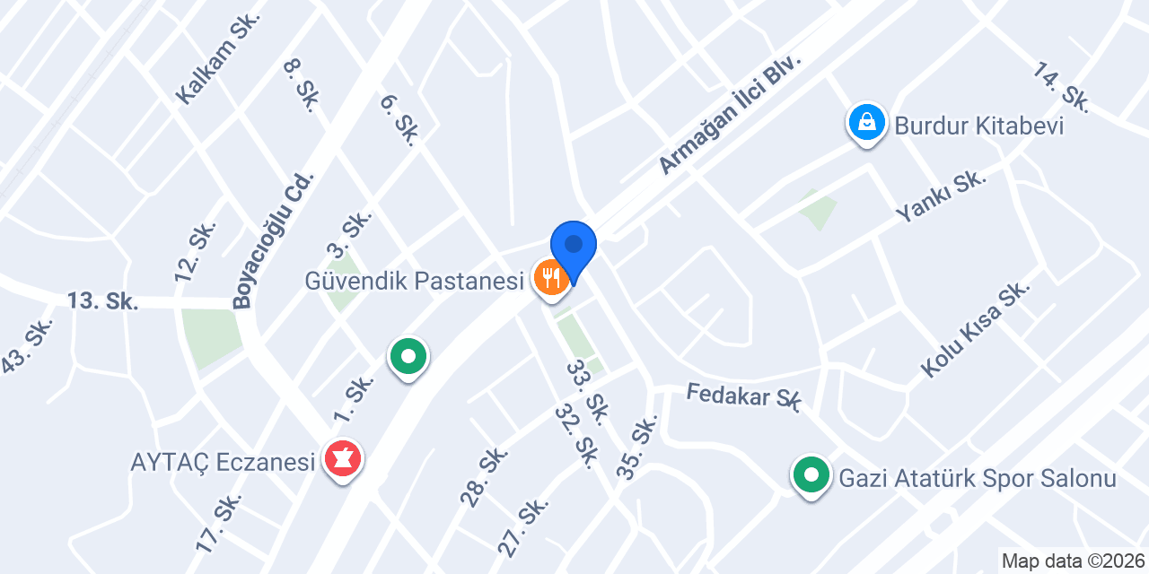 Burdur Yufka konumu