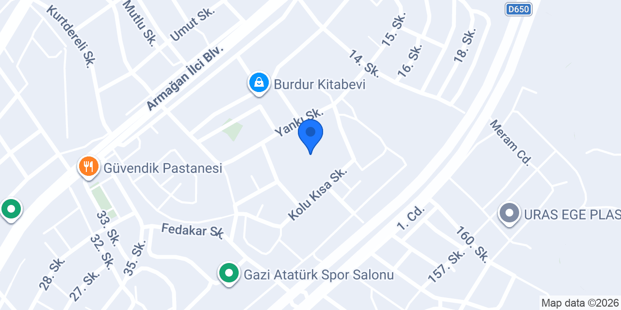 BURDUR ANADOLU İMAM HATİP LİSESİ konumu