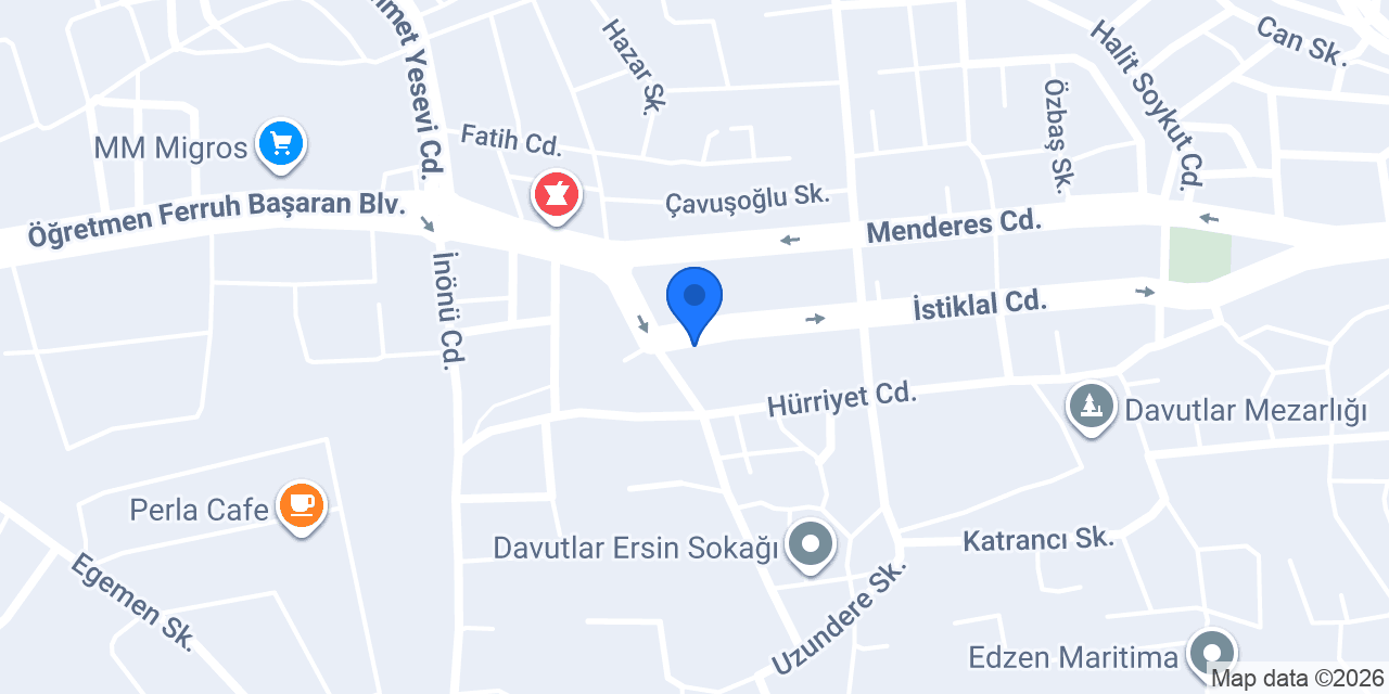Abay Rent A Car konumu