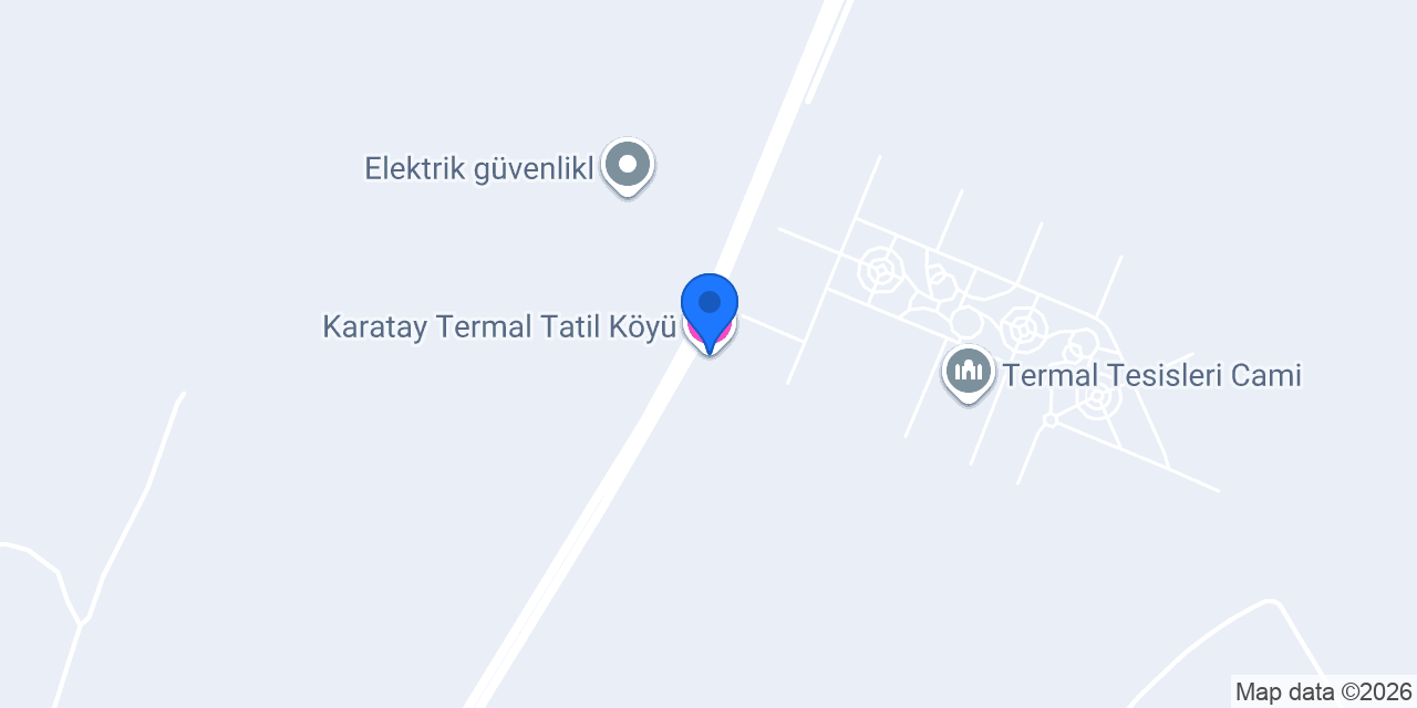 Karatay Termal Tatil Köyü konumu