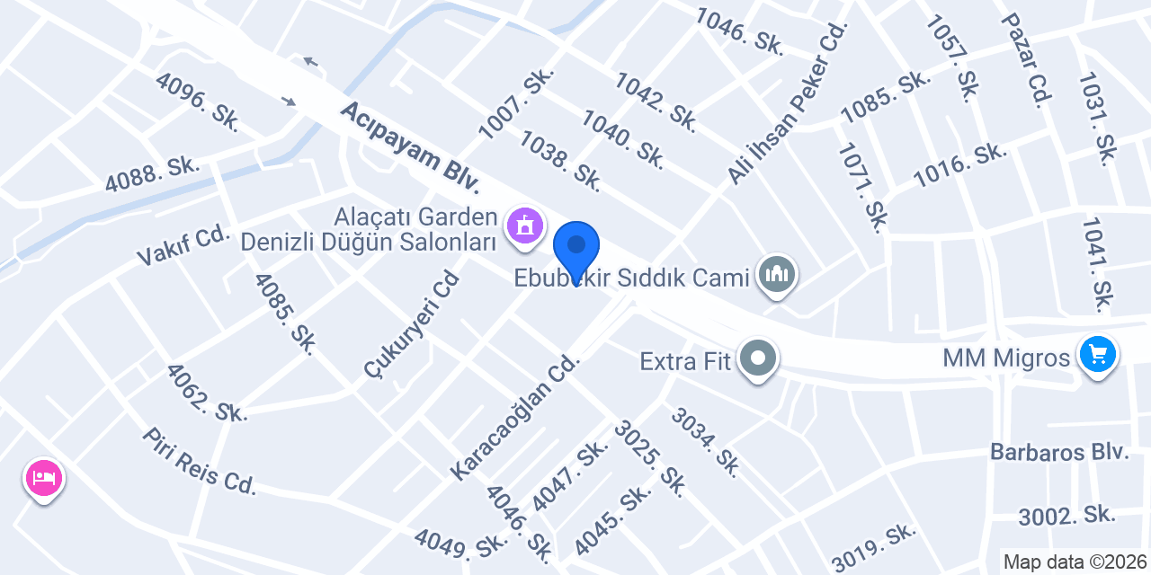 EVDELÜKS MOBİLYA konumu