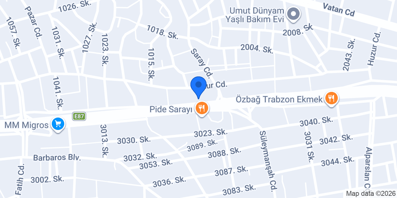 Denizli Vidanjör konumu