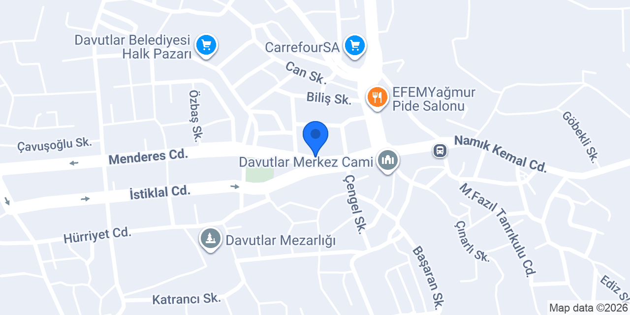 Yörem Gıda Davutlar konumu