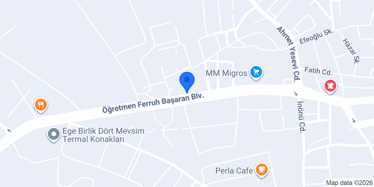 Davutlar Nehir Pide Salonu konumu
