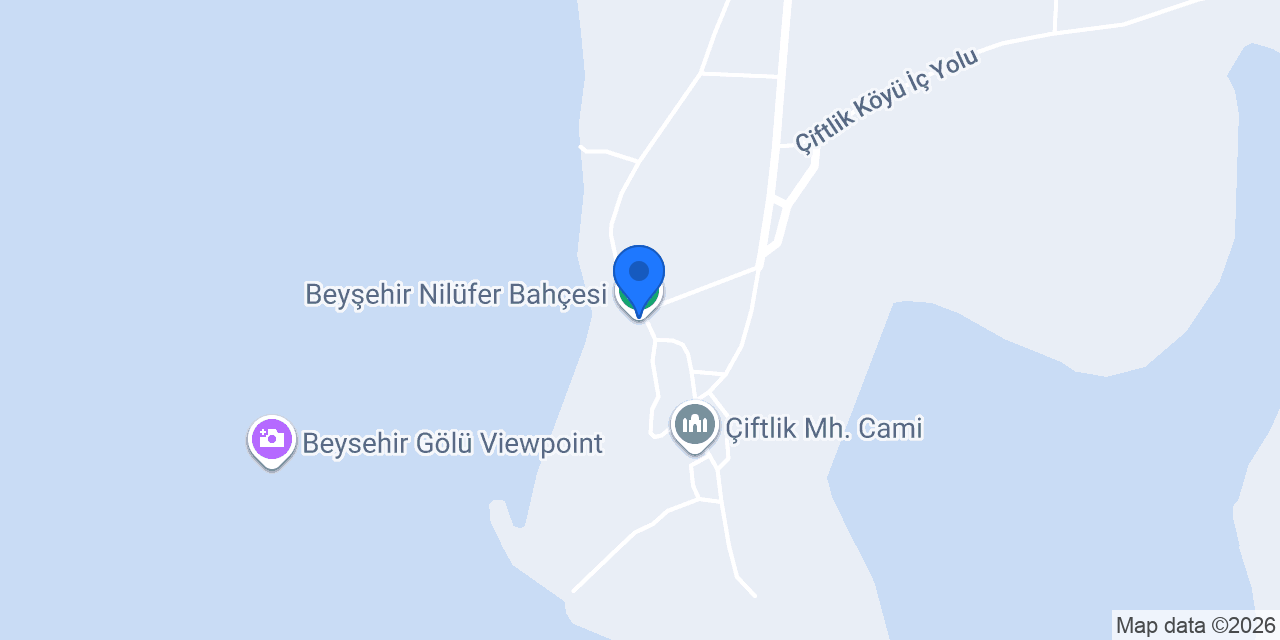 Beyşehir Nilüfer Bahçesi konumu