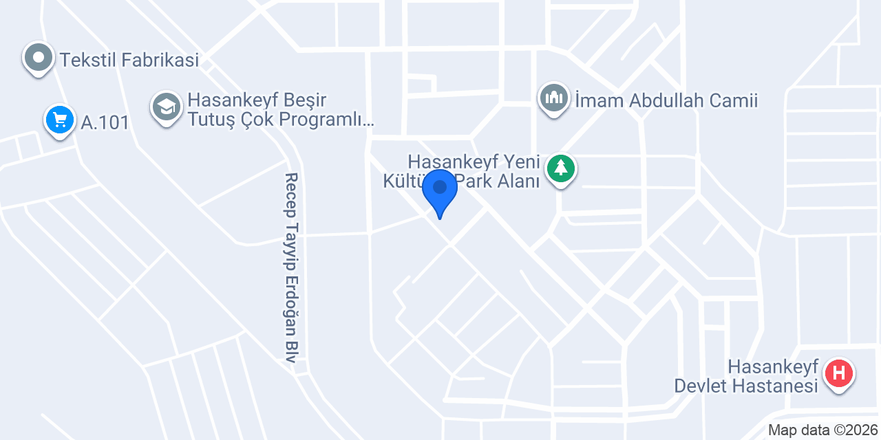 HASANKEYF TOPLUM SAĞLIĞI MERKEZİ konumu