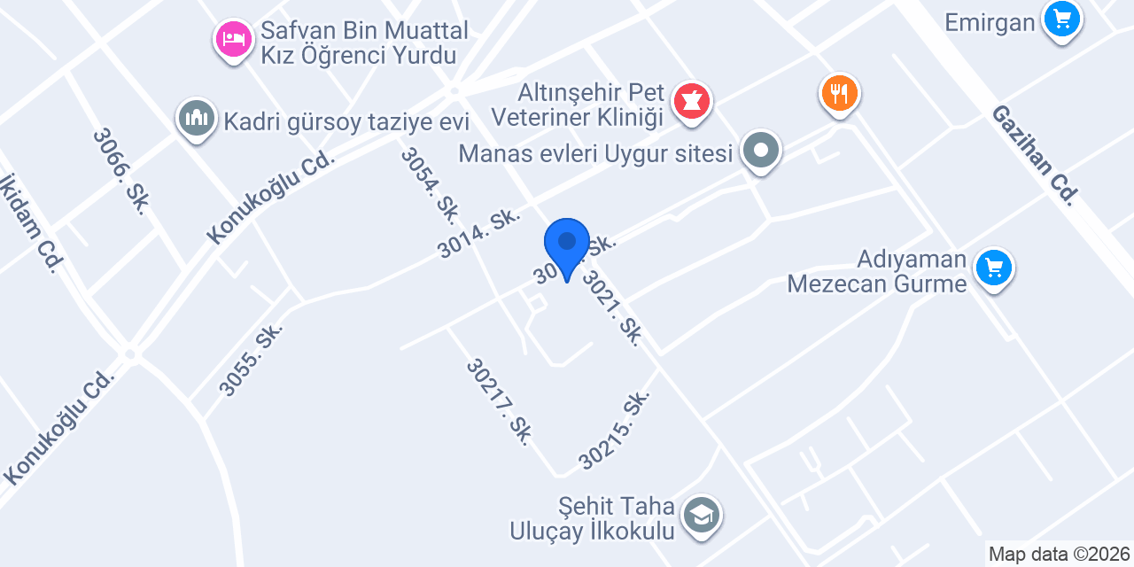 Adıyaman veteriner konumu