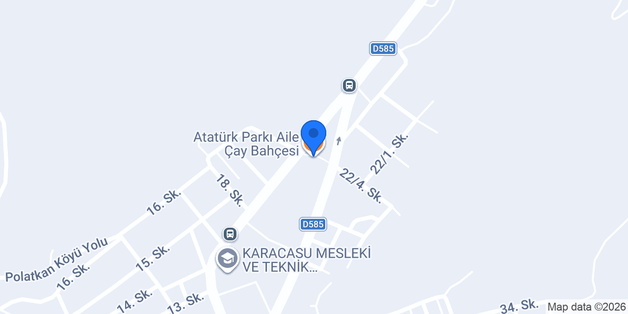 Atatürk Parkı Aile Çay Bahçesi konumu