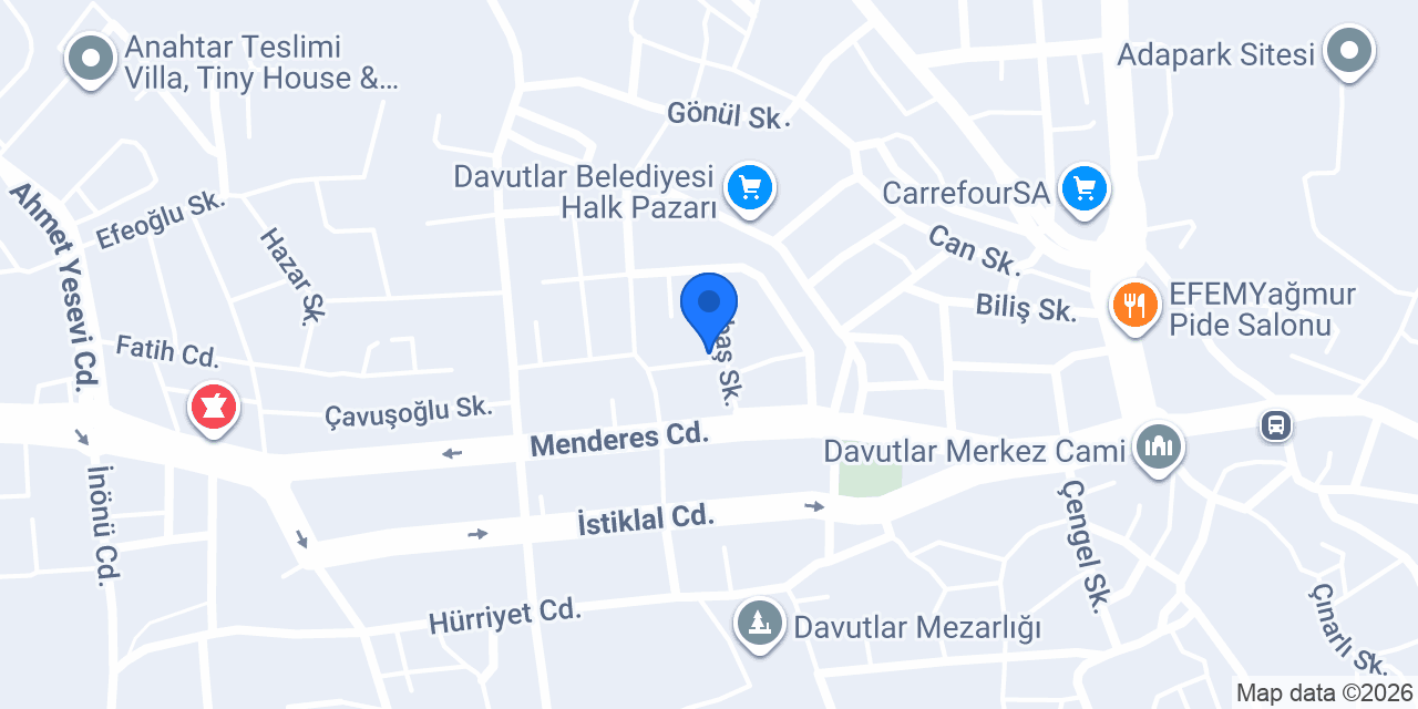 Davutlar Halı Yıkama konumu