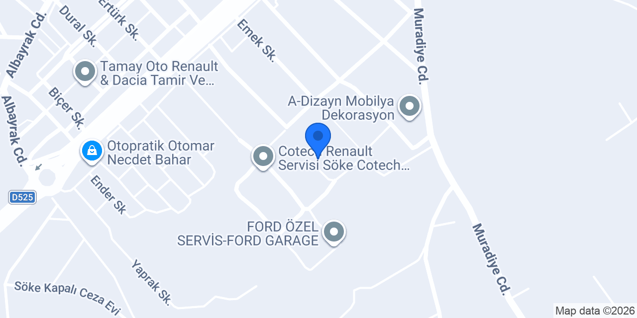 E-G-E OTO ELEKTRİK konumu