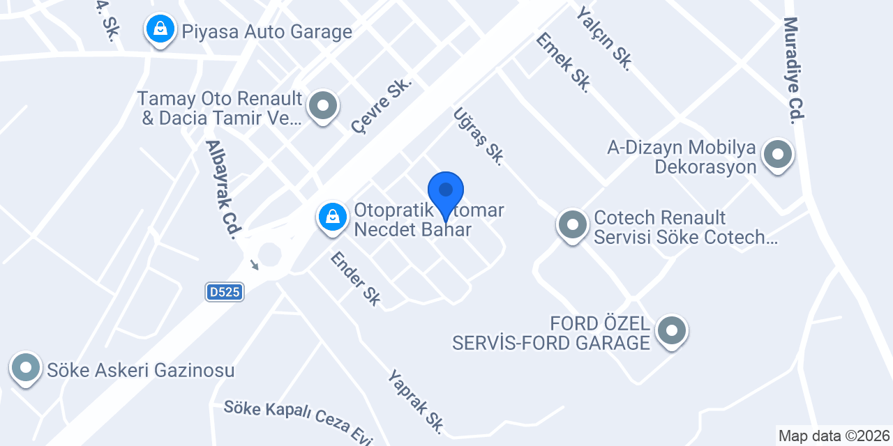 Erdinç Mobilya konumu