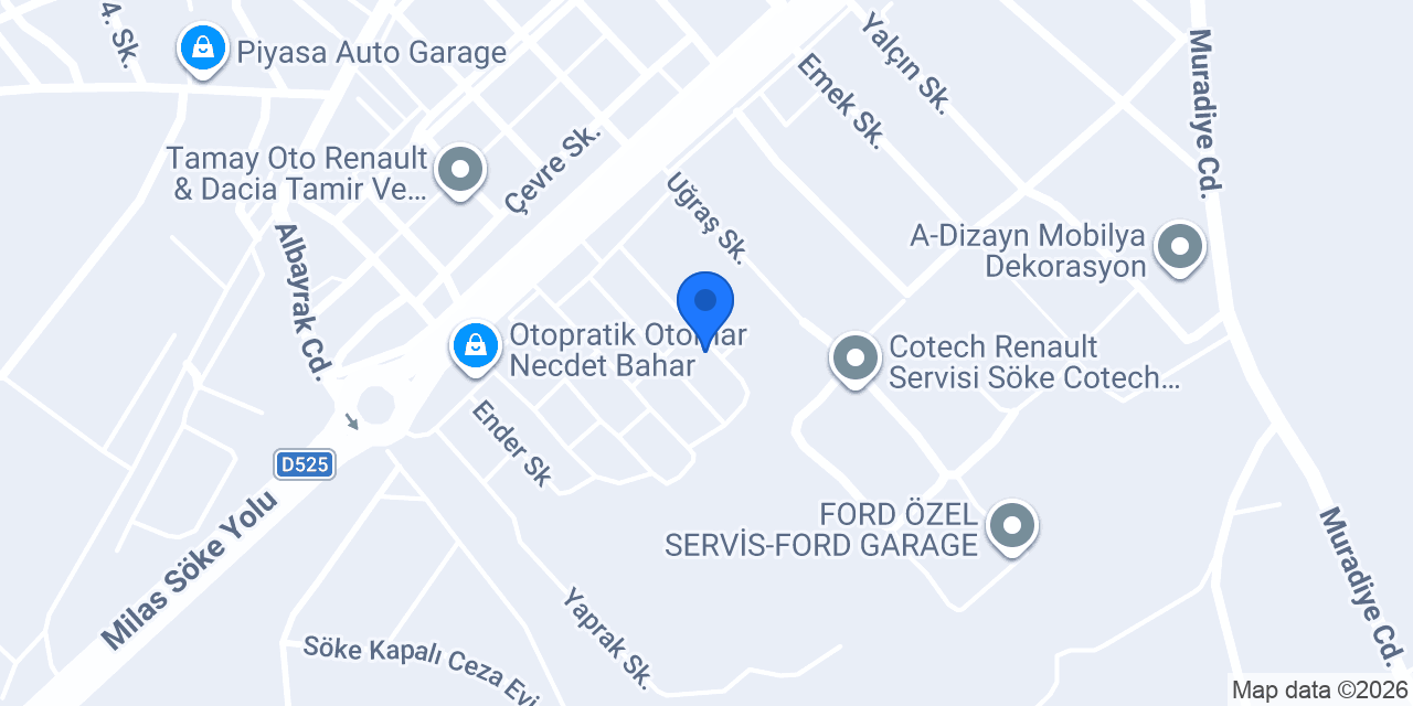 Ecrin Oto konumu