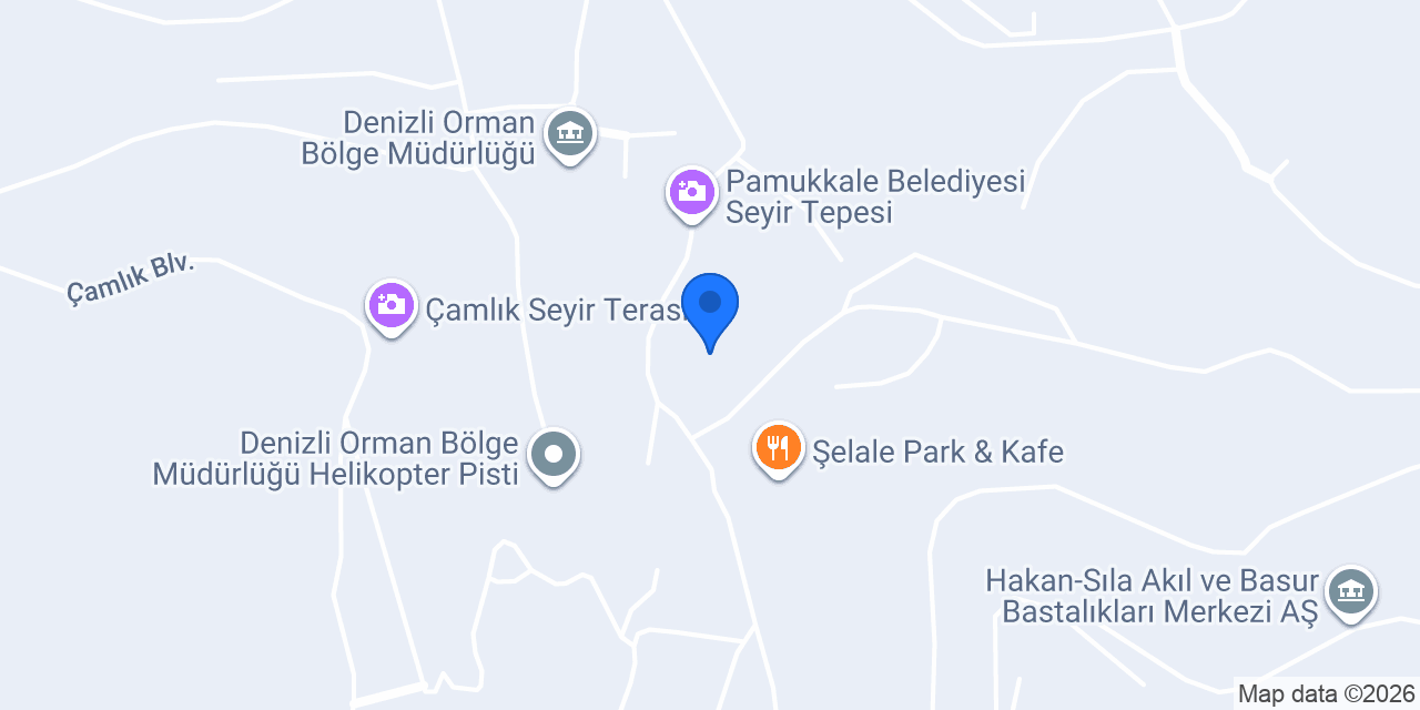 MAKRO YOL YAPI A.Ş. Pamukkale Şantiyesi konumu