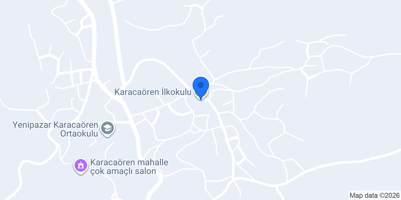 Karacaören İlkokulu konumu