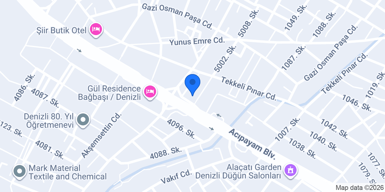 Yatsan Denizli konumu