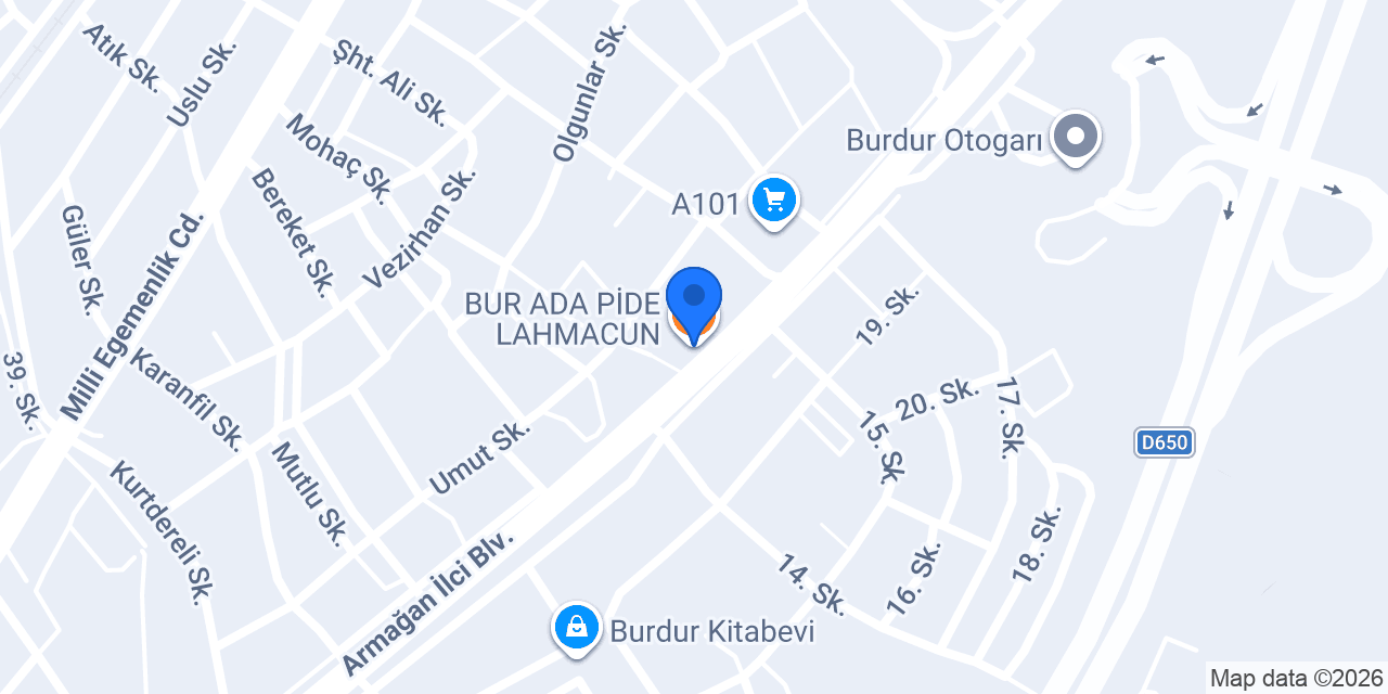 BUR ADA PİDE LAHMACUN konumu