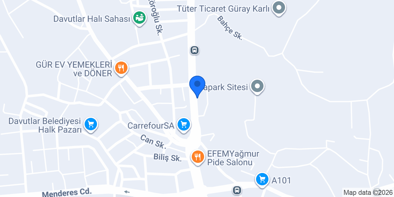 Yavuz Optik Davutlar konumu