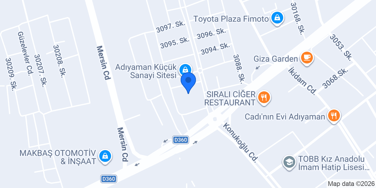 Adıyaman 6.Noterliği konumu