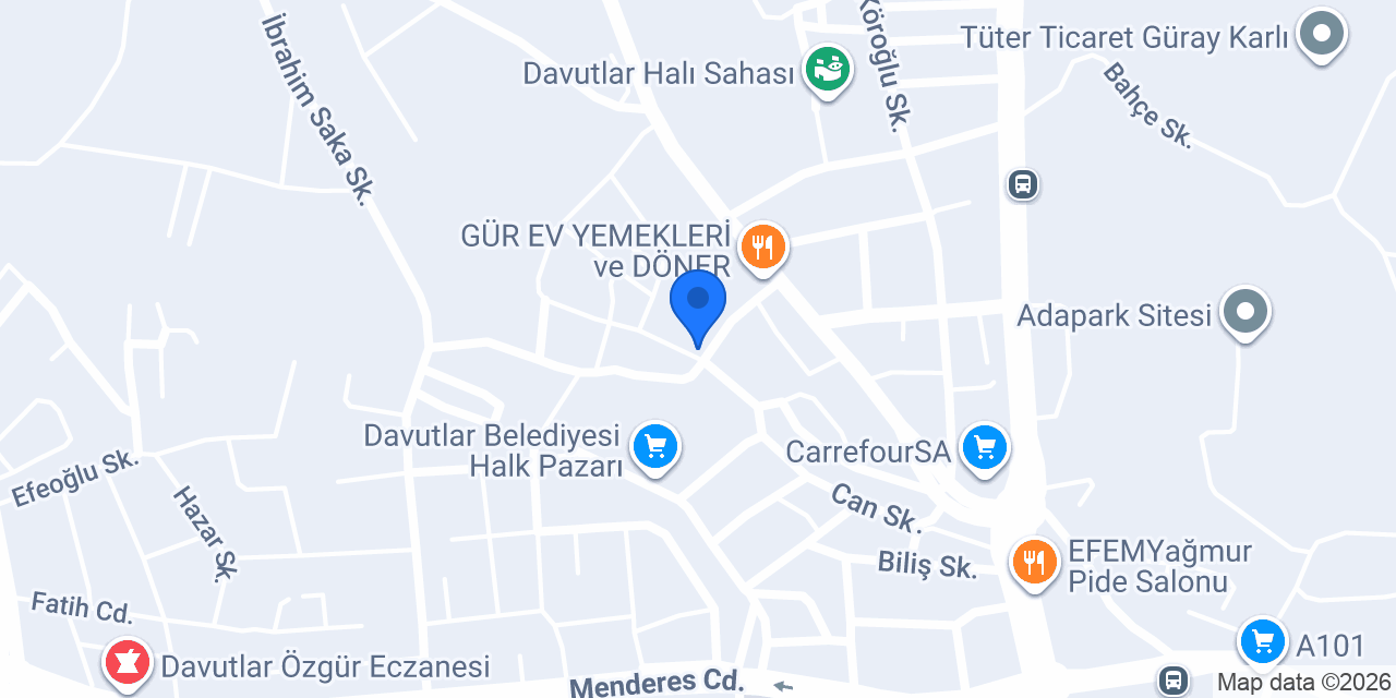 Spotçu Adem Davutlar konumu