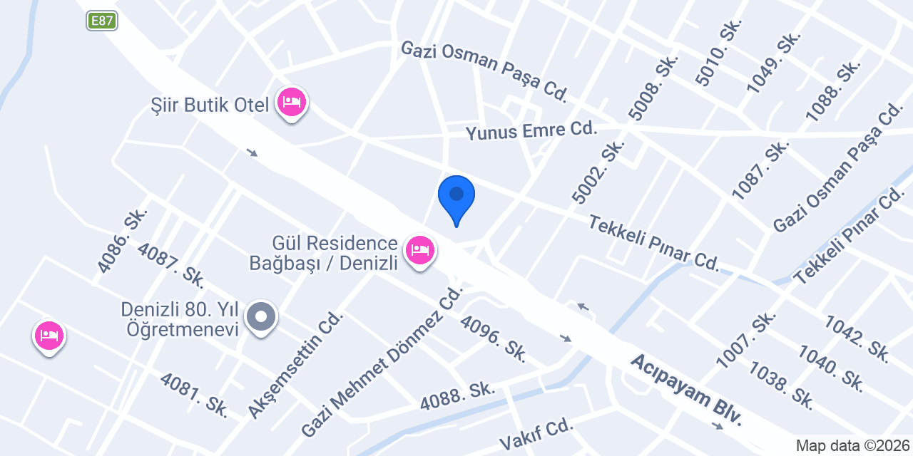 TAKSİ Bağbaşı Yüksektepe konumu