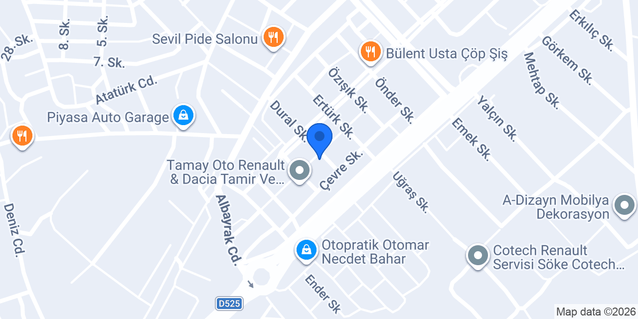 BUĞRA OTO konumu