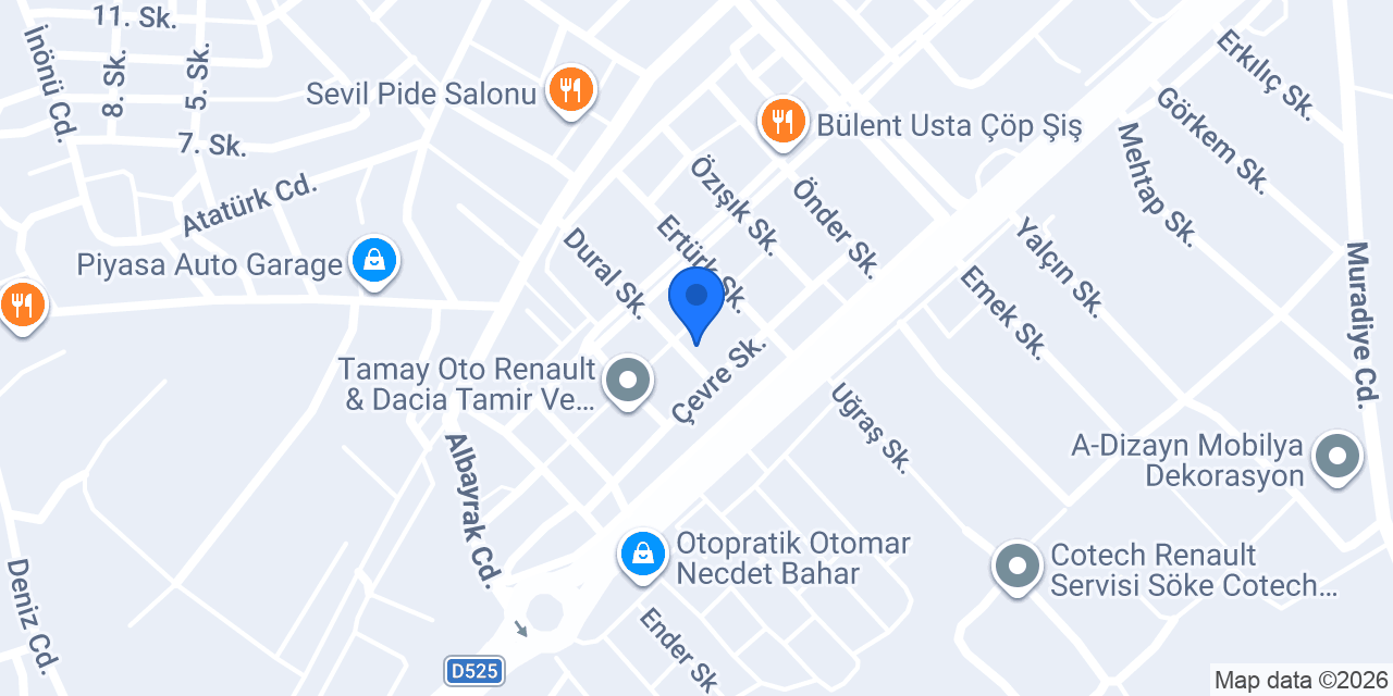 Ada Oto servis konumu