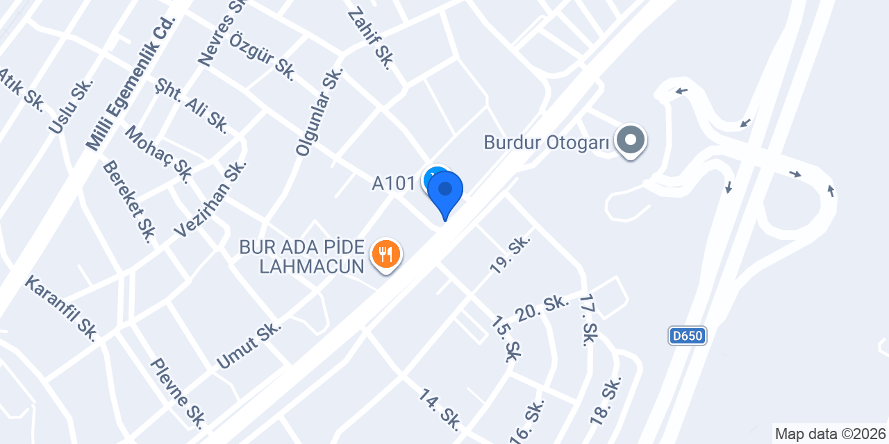 Semiz Otomotiv ve Lastik konumu