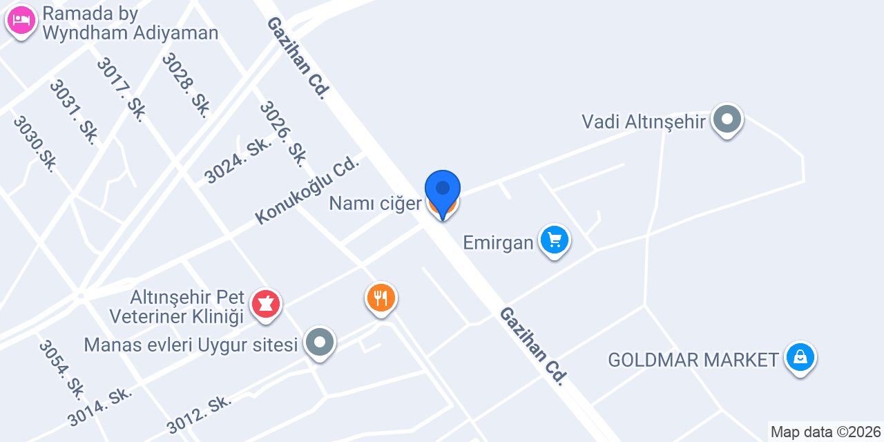Namı ciğer konumu