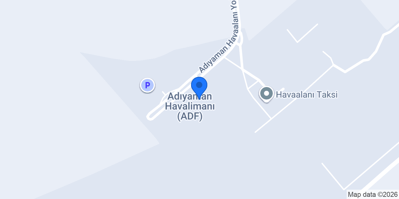 Avis Adıyaman Havalimanı konumu