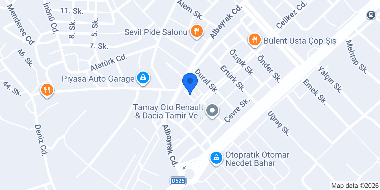 Özkar Oto Yedek Parça OPAR konumu