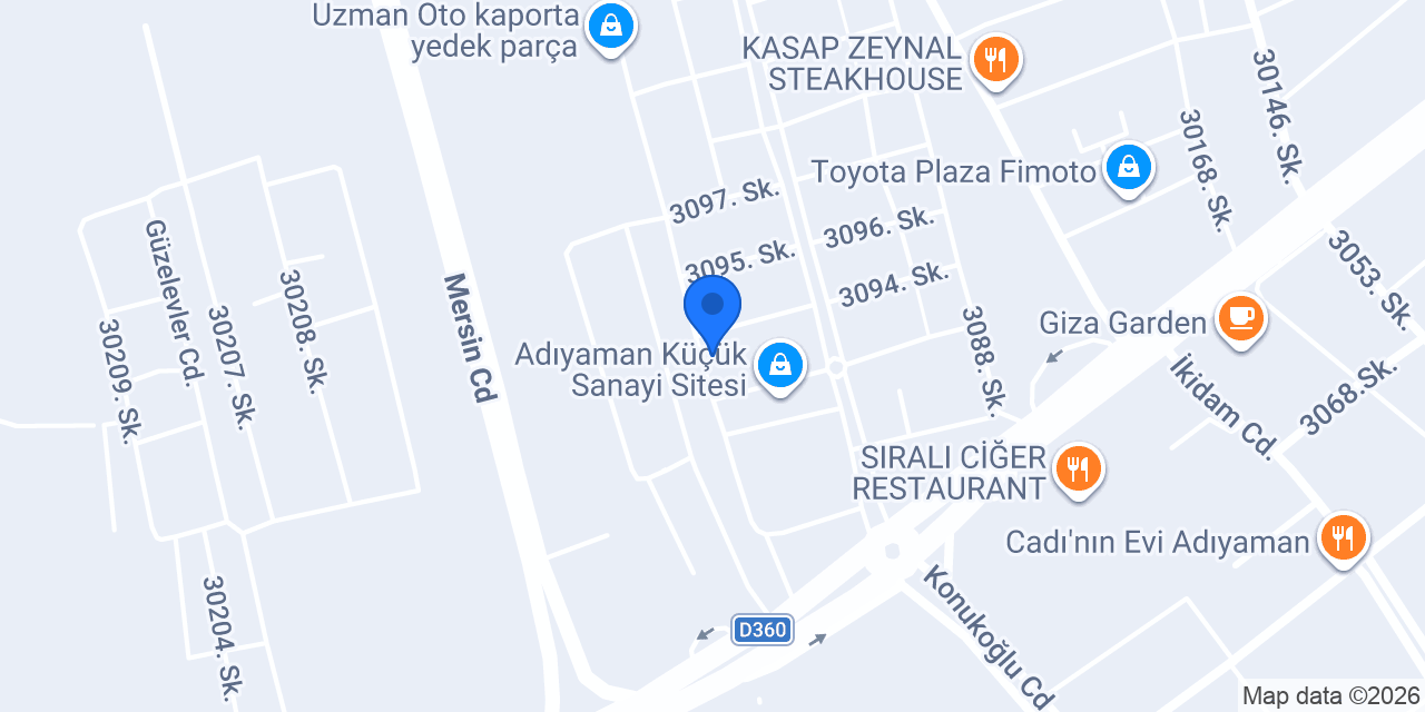 Zirve Otogaz konumu