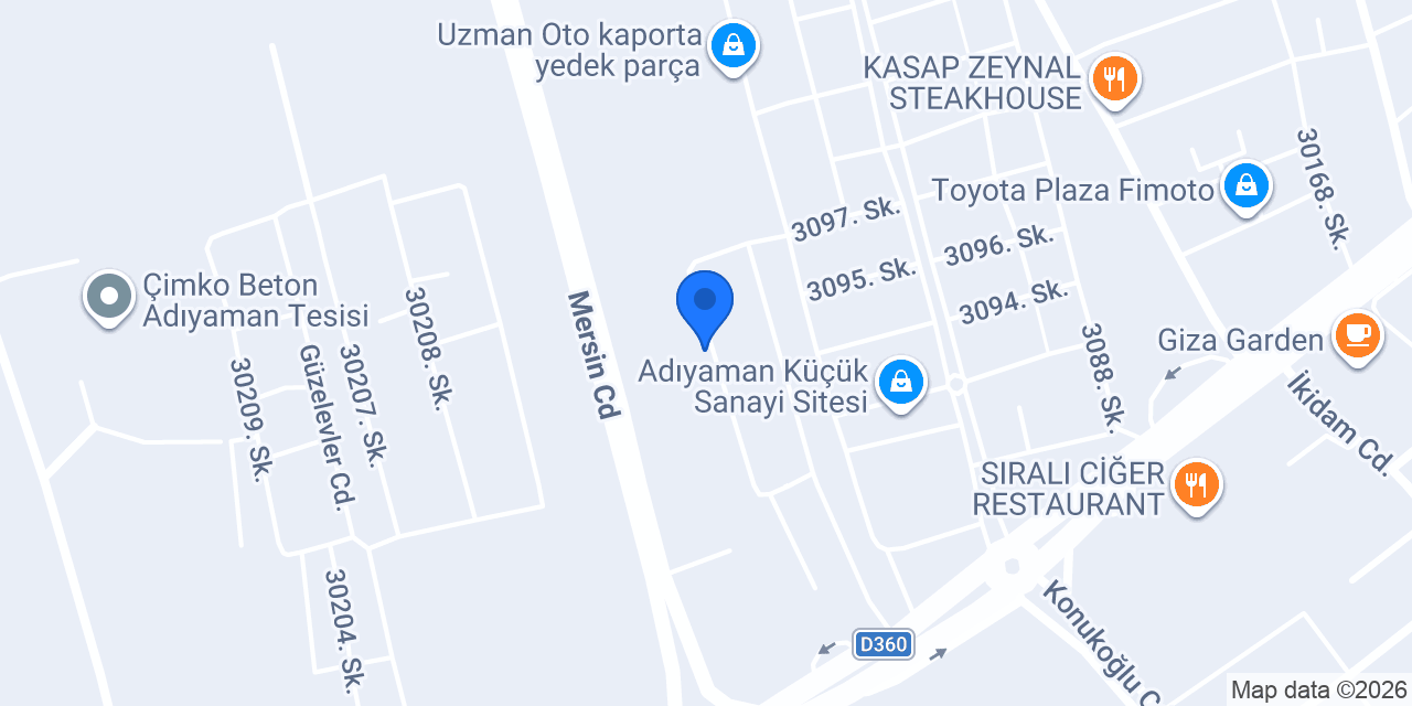 BEGE AUTO konumu