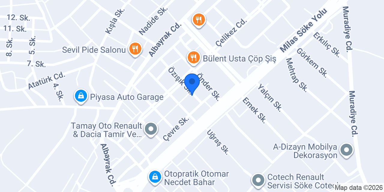 Demir Oto Kurtarma konumu