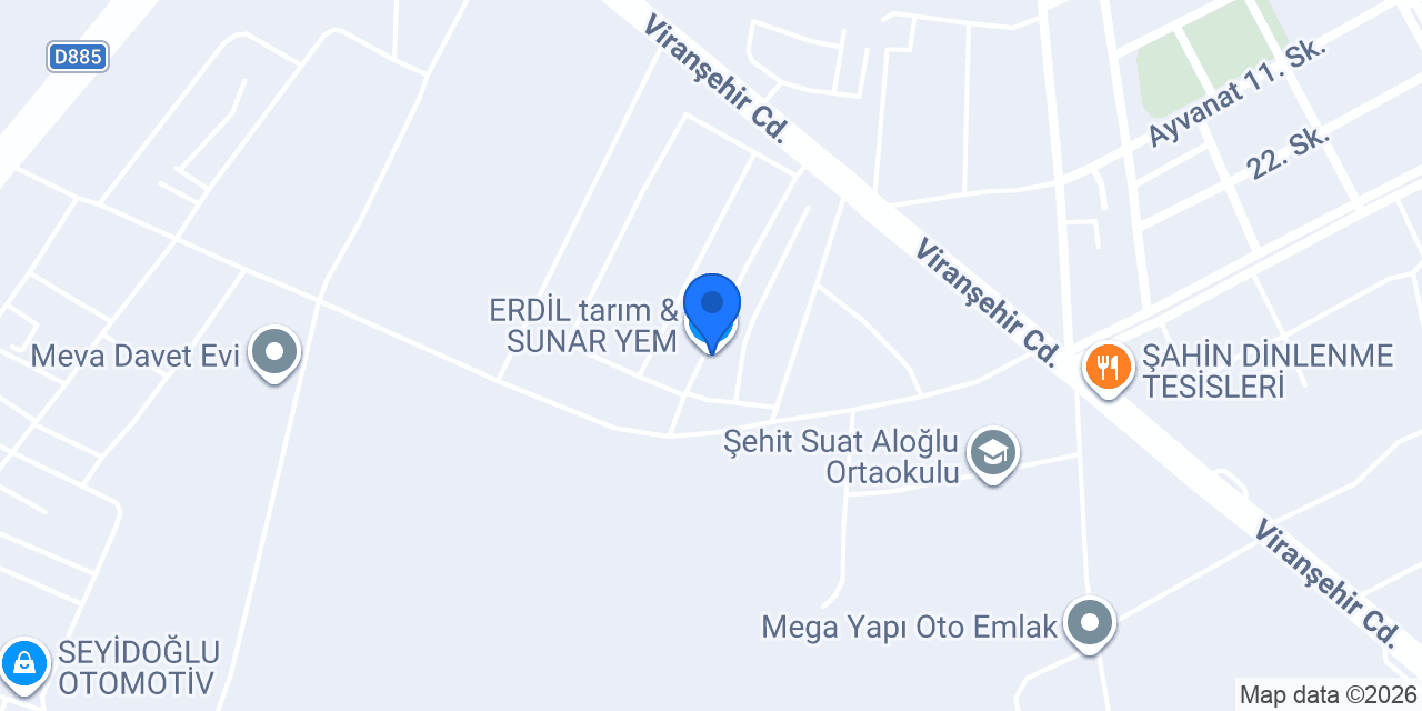 ERDİL tarım & SUNAR YEM konumu