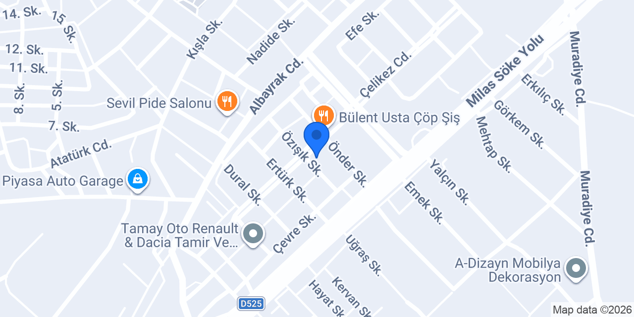 Bırakmaz Oto konumu