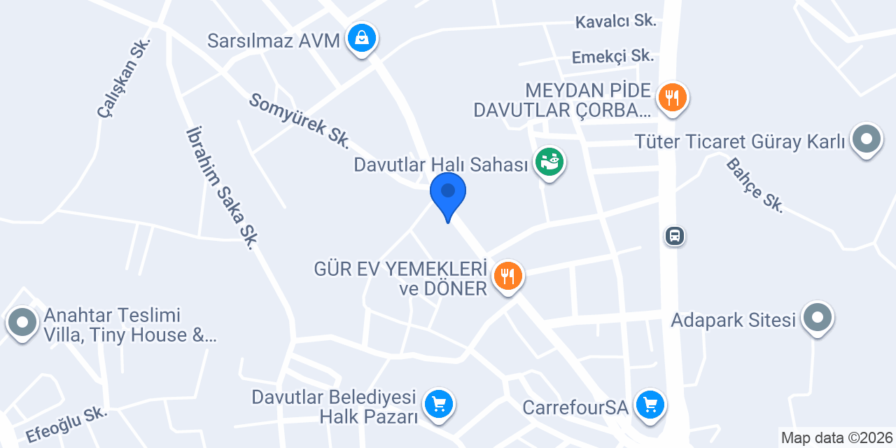 Everest Çelik Kapı Davutlar konumu