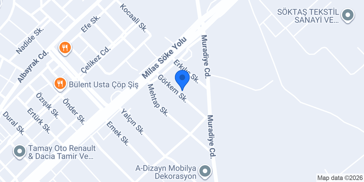 Menderes Kargo Nakliye konumu