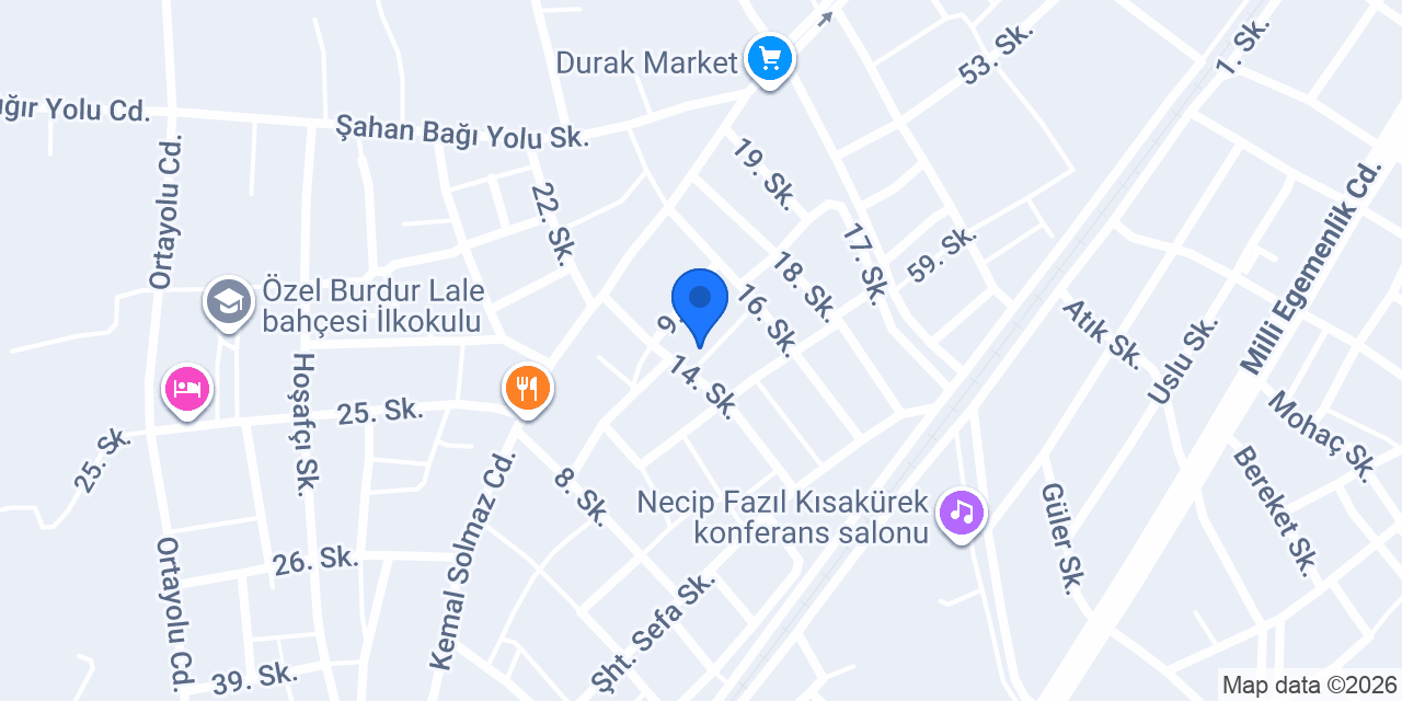 Efsane Burdur Halı Yıkama konumu