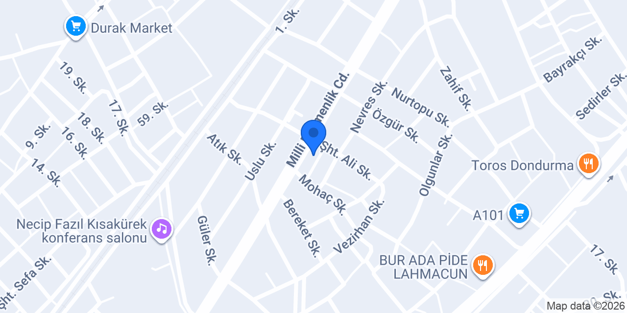 Öykü Soğutma konumu