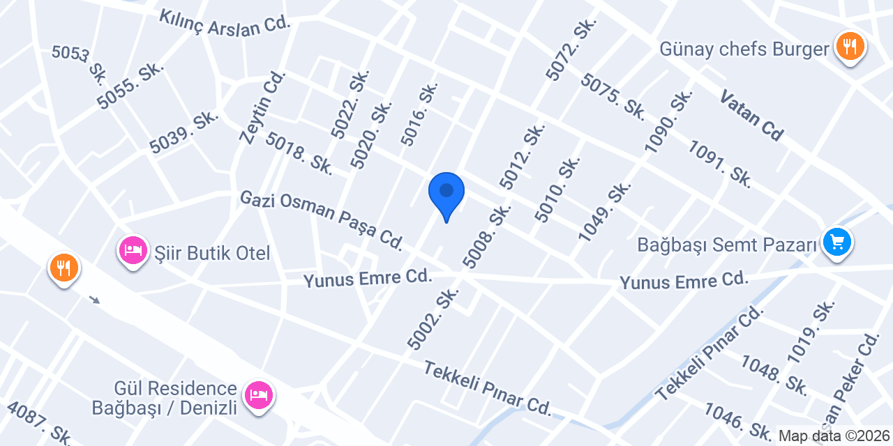 Gözde bayan kuaförü konumu