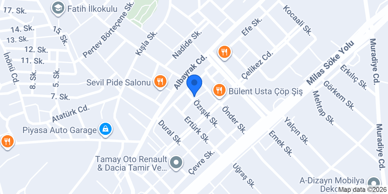 Aydınlı Otomotiv konumu