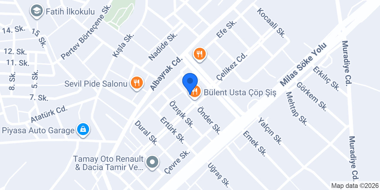 Bülent Usta Çöp Şiş konumu